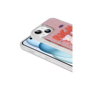Étui en silicone liquide gaufré de luxe premium pour iPhone 15, coque de protection souple en TPU brillant de la marque Netzy - Product Image 6