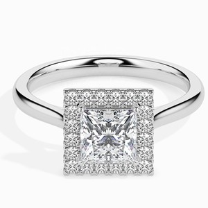 VVS Moissanite Diamond <b>Ring</b> Fine Jewelry 14K Rose Gold Princess Cut Diamond <b>Ring</b> High Quality <b>925</b> <b>Silver</b> <b>Ring</b> For Unisex - Product Image 4