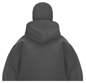 Sweat à capuche en polaire coupe-vent pour homme, double capuche, fermeture éclair, anti-boulochage, pour l'hiver, coupe ample, motif uni - Product Image 4