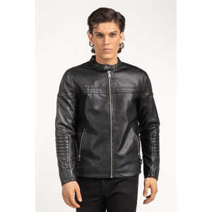 Chaqueta Acolchada sin Costuras con Cuello Alto, Cremallera y Capucha, MN-JKT-WS24-042, Corte Regular, con Decoración Estampada, para Otoño - Product Image 1