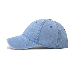 Gorra de Béisbol de 5 Paneles de Mezclilla Vintage con Diseño Personalizado, Gorra Casual para Hombre, Protección Solar para Primavera - Product Image 1