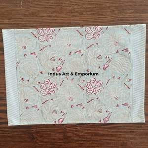 Vente en gros de sets de table en coton imprimé en bloc avec serviettes Lot de 6 sets de table avec 6 serviettes Jaipuri Tapis faits à la main avec serviette - Product Image 4