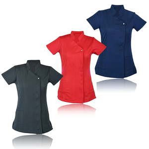 Ensemble de blouses médicales pour infirmières, tuniques de beauté pour hommes, uniformes de salon de manucure et de spa, ensembles de blouses de haute qualité en élasthanne/polyester, pour hôpital et salon - Product Image 1