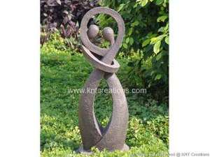 Sculpture de jardin en PRF (fibre de verre) de conception abstraite de haute qualité pour ornements de décoration intérieure - Product Image 2