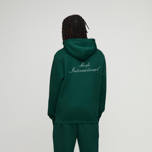 Sweat à capuche pour homme en molleton écologique, respirant, 100% coton, de qualité supérieure, avec motifs brodés personnalisés et imprimés pour l'hiver - Product Image 2