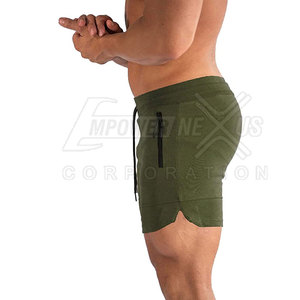 Pantalones cortos de entrenamiento de calidad superior Nuevo estilo Color sólido Hecho en pantalones cortos de entrenamiento de alta calidad - Product Image 3