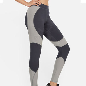High Quality Women's Mid Waist Yoga <b>Leggings</b> Spandex Polyester Quick Dry Breathable Plus Size Custom Made Solid <b>Pattern</b> - Product Image 2