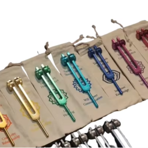 Juego de 19 Diapasones para Chakras y Planetas - Afinados Profesionalmente .25 - Ponderados... - Product Image 1