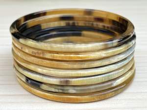 เครื่องประดับแฟชั่นสำหรับผู้ชายและผู้หญิงทำด้วยมือทำจากเขาวัวเขาควายธรรมชาติหรูหราแบบยั่งยืน - Product Image 2