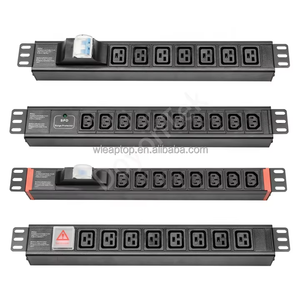 DoyonTek - Unidad de Distribución de Energía (PDU) Metálica de 19 Pulgadas y 1U con Enchufe IEC C19 de 6 Vías y Interruptor para Sala de Servidores - Product Image 4