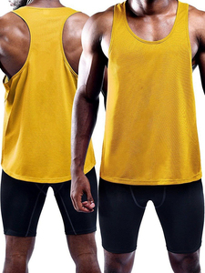 Camiseta sin mangas de gimnasio con logotipo personalizado al por mayor, camiseta sin mangas con tirantes musculares para entrenamiento físico, culturismo para hombres - Product Image 6