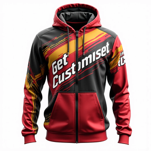 Sudaderas con Capucha de Forro Polar Extra Grandes para Hombre, Ropa de Calle Duradera para Invierno, Diseño Casual de Algodón Mezclado Personalizado para Comodidad Diaria - Product Image 1