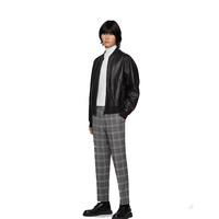 Veste de moto en cuir véritable noir classique pour hommes personnalisé Vintage Old Money Style vestes d'extérieur d'hiver pour hommes