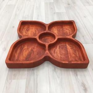 Eco-friendly Luxury Style Decorative Fruit Trays Custom Acacia Wood Table Decor Serving Tray for Restaurant Homeware Storage - Product Image 5