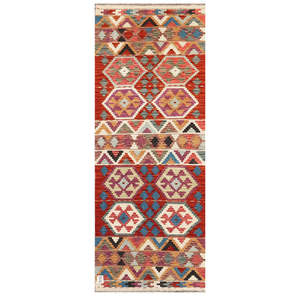 Alfombra Kilim de Maimana, Afganistán, 204 x 80 cm, Alfombras y Conjuntos Tradicionales Afganos - Product Image 1