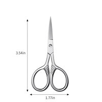 Ciseaux à cuticules incurvés de précision en acier inoxydable, pour gauchers, super fins, outil professionnel de beauté pour manucure, soin des ongles