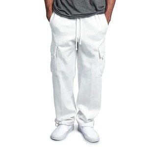 Pantalons cargo pour hommes, pantalons de survêtement en molleton pour l'automne et l'hiver, pantalons amples, salopettes multi-poches, streetwear hip-hop, pantalons cargo longs - Product Image 5