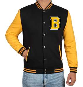 Vestes de Baseball brodées personnalisées OEM pour hommes, printemps veste universitaire décontractée ample Bomber mode Streetwear pour unisexe - Product Image 4