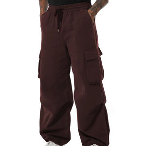 Pantalon cargo pour homme en gros, sur mesure, résistant, 2025, couleur unie, coton, pantalon cargo décontracté pour homme, en vente - Product Image 6