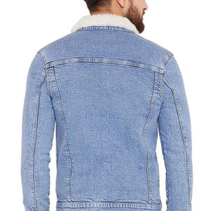 Chaquetas de mezclilla para hombre transpirables personalizadas de última moda de diseño único, chaqueta de mezclilla para hombre a precios razonables - Product Image 5