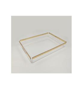 Plateau acrylique de couleur rose design classique plateau acrylique de forme rectangulaire de meilleure qualité pour plateau acrylique de décoration de table de café - Product Image 2