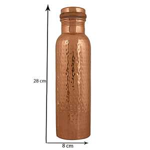 Fournisseur en gros de bouteilles d'eau en cuivre martelé au meilleur prix - Product Image 2