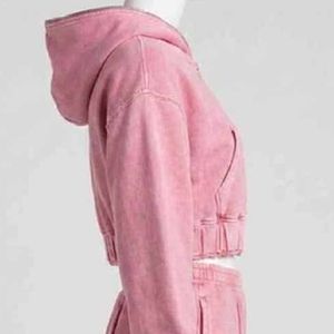 Ensemble de survêtement unisexe sur mesure en coton 100% avec sweat-shirt et short surdimensionnés, ensemble jogging deux pièces pour femmes - Product Image 6