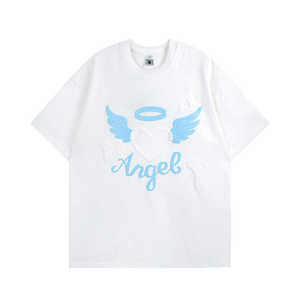 Camiseta Unisex de Manga Corta, 100% Algodón, Talla Grande, Lisa, Personalizable con Logotipo, Corte Holgado, 220 Gramos, Estilo Urbano Informal para Verano - Product Image 4