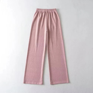 High Quality Polyester/Cotton Regular Fit Straight <b>Sweatpants</b> <b>Women</b> Casual Gym Stacked <b>Sweatpants</b> Pockets Fleece Fabric - Product Image 6