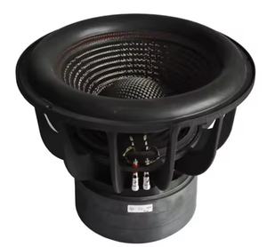 Subwoofer para coche de fibra de carbono de 15 pulgadas, resistente al agua, con bobina de voz de 75 mm de diámetro, 3000Rms, listo para enviar, para Aika ICAR, modelo HYW-1575-046-X - Product Image 1