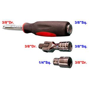 Đài Loan Nhà cung cấp CR-V Ổ cắm điện Adapter 3pcs DIY OEM ODM thiế<span class=keywords><strong>t</strong></span> lập cho <span class=keywords><strong>t</strong></span>ác động khoan và cờ lê - Product Image 2
