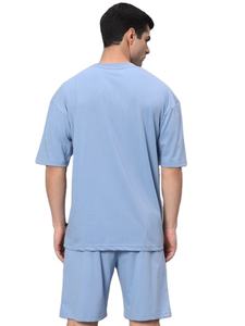 Ensemble de plage pour hommes, été, séchage rapide, respirant, 100% coton, chemise et short assortis, ensemble 2 pièces, ensemble jogging - Product Image 2