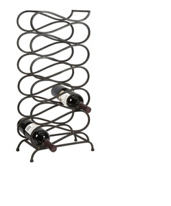 ชั้นวางขวดไวน์แบบซ้อนได้ ทำจากลวดโลหะ สีแดง สำหรับตกแต่งบ้านและห้องนั่งเล่น - Product Image 3