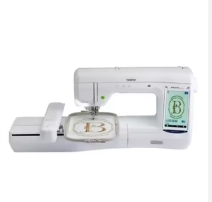 Machine à coudre et à broder industrielle VE2200 en aluminium, prête à être expédiée, 318 motifs de broderie intégrés, 14 polices d'écriture, garantie de 3 ans - Product Image 1