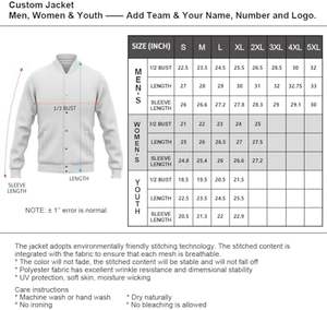 Custom Quilted Wool Baseball Varsity Jackets for Men Women Youth New Style Letterman Hooded Canvas Fabric Stitched <b>Name</b> <b>Light</b> - Product Image 4