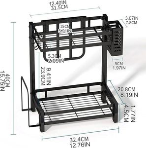 Durable Glass & Metal <b>Spice</b> <b>Rack</b> for Efficient Storage Chic Glass and Metal <b>Spice</b> <b>Rack</b> with Easy Access Design - Product Image 3