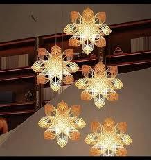 2025โคมไฟระย้าตกแต่งทำจากไม้ไผ่รุ่นใหม่ทำมือธรรมชาติราคาถูกติดตั้ง - Product Image 2