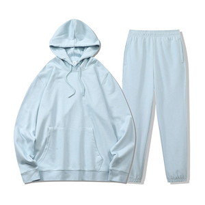 Custom 100% Cotton Men's Jogger Set Embroidered Private Label Hoodies & Sweatshirts Men's Tracksuit with Hood high quality - Product Image 3