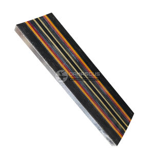 Sunburst Stripe Canvas G10 Balances de manche de couteau 125,40,8mm en couches époxy de style micarta vierge, antidérapante et étanche - Product Image 3