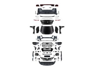 Kit de carrocería <span class=keywords><strong>Audi</strong></span> A8 <span class=keywords><strong>D4</strong></span> a A8 D5 para <span class=keywords><strong>Audi</strong></span> Upgrade a D5, difusor de rejilla de parachoques trasero delantero, luz trasera, capó de Faro, guardabarros, maletero - Product Image 6