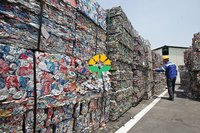 Déchets de canettes de boissons usagées en aluminium UBC, roue d'extrusion, origine américaine, modèle 1003, teneur en Al 99,99 %, 30 KG