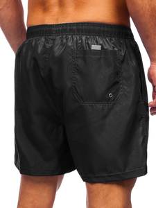 Pantalones cortos de playa personalizables de talla grande para hombre, bañadores de nailon transpirables de secado rápido, ropa de playa OEM de Color sólido - Product Image 3