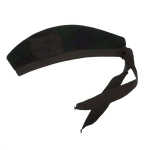 หมวกกลีนแกร์รี่และบาลโมราลคุณภาพพรีเมียม ทำจากผ้าขนสัตว์ลายทาร์ทันสก็อตแลนด์  สามารถปรับแต่งสีและโลโก้ได้ - Product Image 3