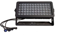 Projecteurs LED pour murs 60*10W RGBW 4IN1 DMX512 PVC IP65 Éclairage extérieur étanche pour aménagement paysager