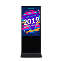 Quioscos de publicidad LCD de doble cara de 43 pulgadas con pantalla táctil Android Windows CMS Pantalla de señalización digital