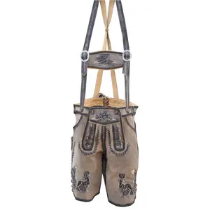 New Custom Bavarian Lederhosen German Wear Suede Leather Made <b>Shorts</b> and <b>Long</b> Traditional Pants Best Selling 2023 - Product Image 1