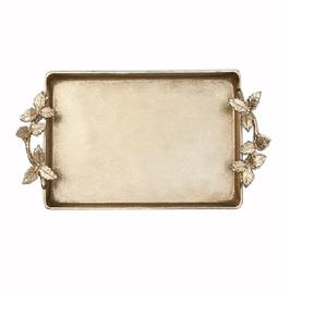 Accessoires de décoration de table de mariage de qualité durable Plateau de service en métal doré de style unique - Product Image 6