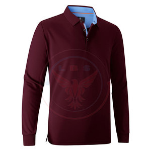 Conception Unique, Faible MOQ, T-shirts Homme en Polyester/Coton Respirants à Manches Longues, Couleur Unie, Légers, Service OEM - Product Image 3