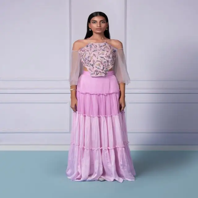 חדש אוסף עדן Lehenga סט סבירים מחיר הודי יצרן טוב יצוא איכות בגדים