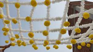 Boda tradicional Entrada de la novia Entrada de la boda Entrada nupcial Phoolo Ki Chadar Fotografía de la boda Flor de jazmín con caléndula - Product Image 4